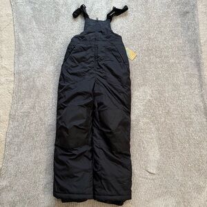 Thereabouts Kids Black Snow Bibs Ski Pants M 10/12 Insulated NWT